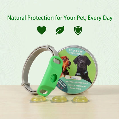 Natural Extract Pet Flea & Tick Repellent Collar Tag Dogs Cats All Seasons Safe Wearable