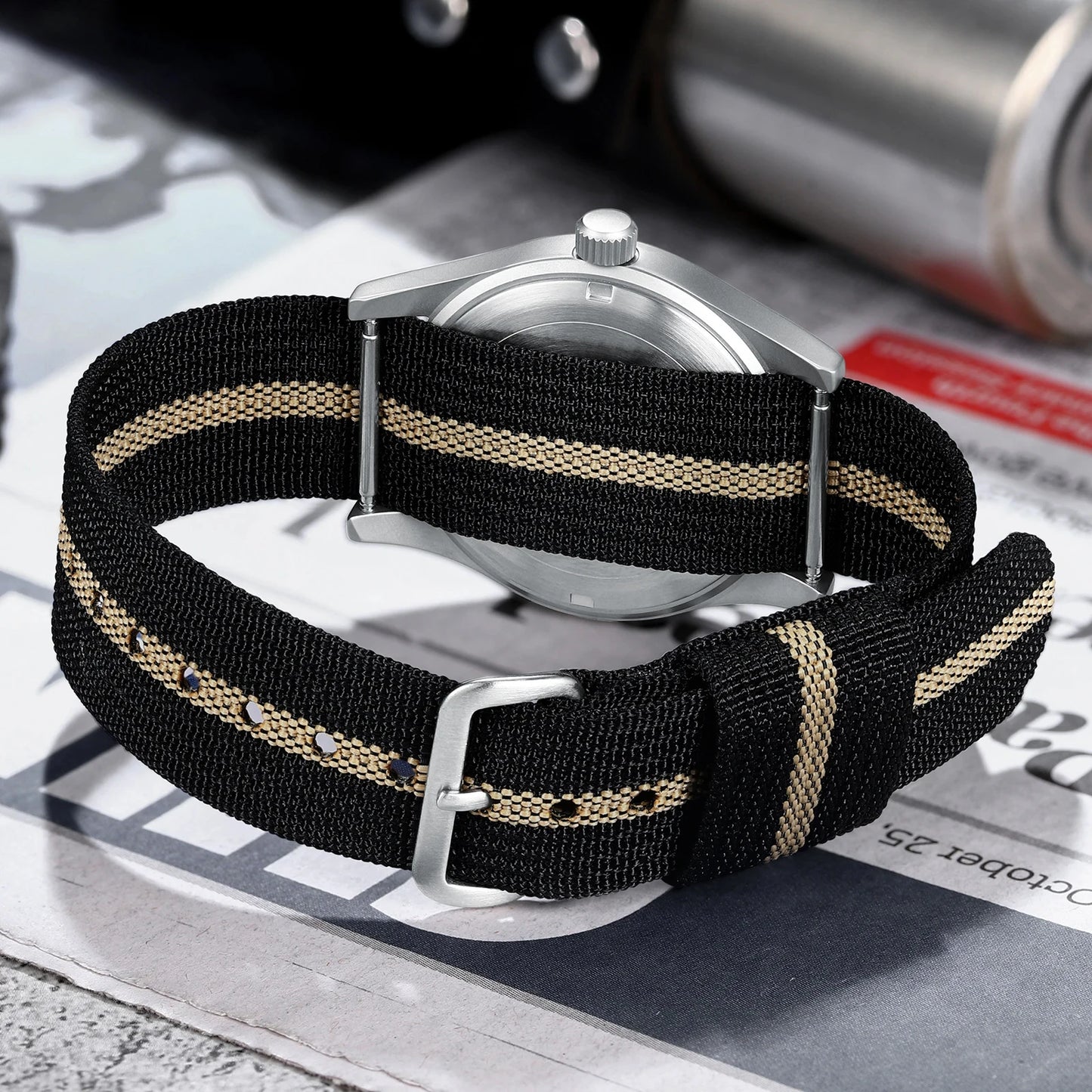 Militær Quartz Feltur 37mm Safir Efterår 2025