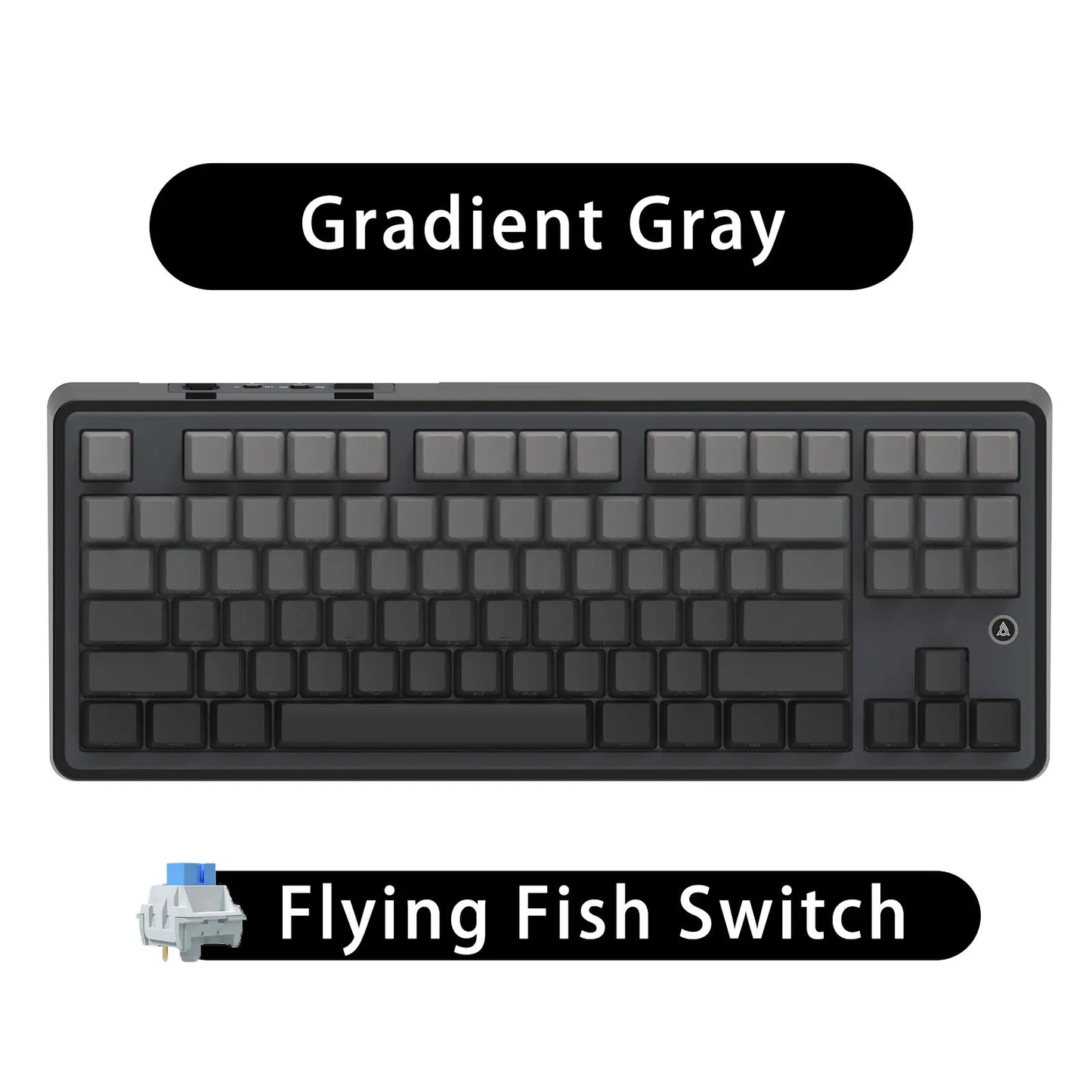 Teclado mecánico 87 teclas modo tri RGB intercambiable en caliente