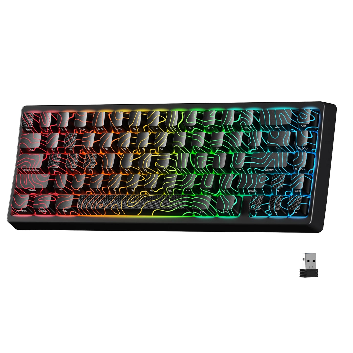 Mechanisch Toetsenbord M67 67 Toetsen Pakking Hot Swappable RGB