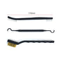 7-Inch Double-Head Wire Brush Set for Home Tools - Steel, Copper, and Nylon Cleaning Brushes