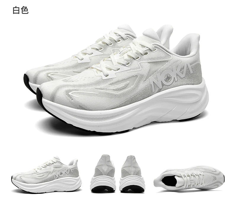 Breathable lightweight men's running shoe – flyknit upper, rubber outsole, spring autumn sport