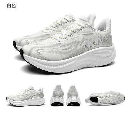 Breathable lightweight men's running shoe – flyknit upper, rubber outsole, spring autumn sport