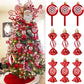 6-Pack Christmas Candy Cane Ornaments - Festive Tree Decorations for Holiday Home Decor, Perfect New Year Gift 2024