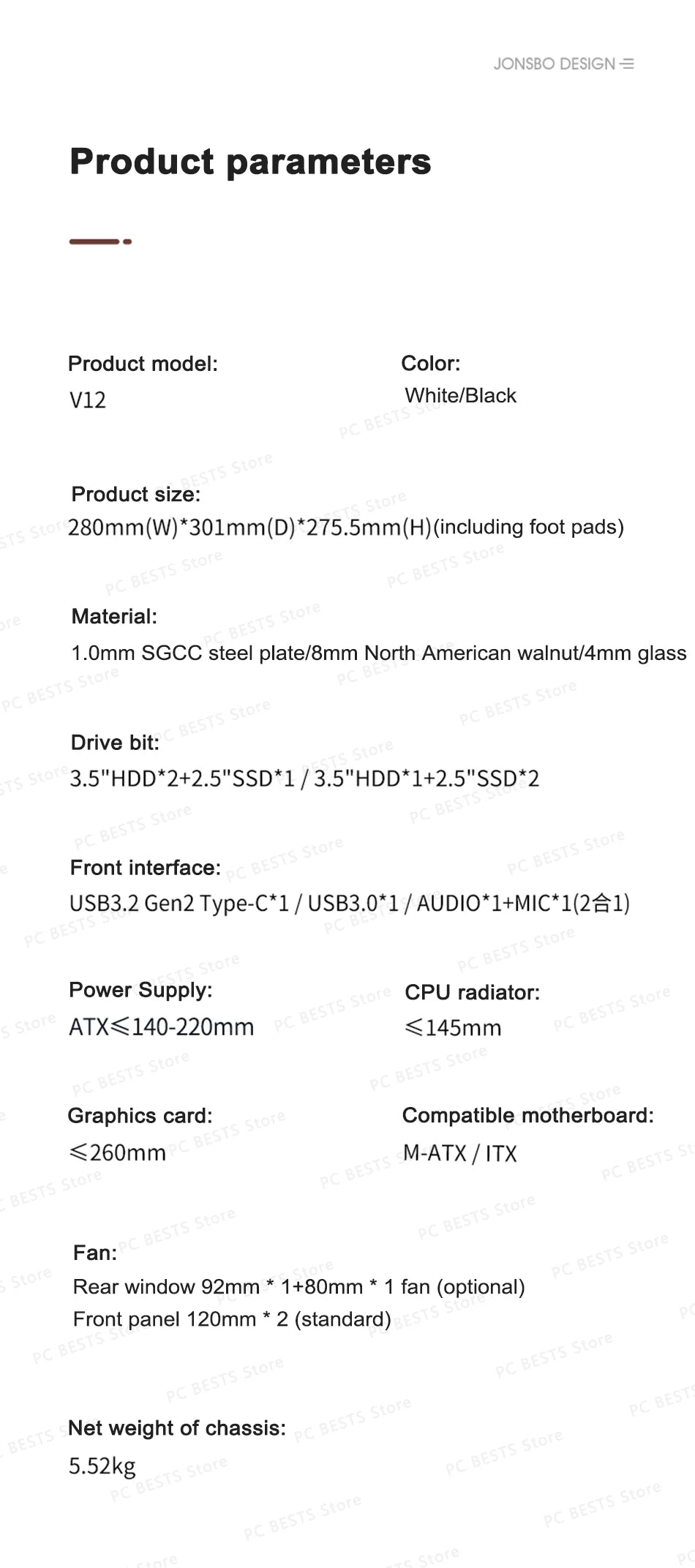 Boîtier PC Mini ITX MicroATX Vue sur Mer Verre Compact Gaming