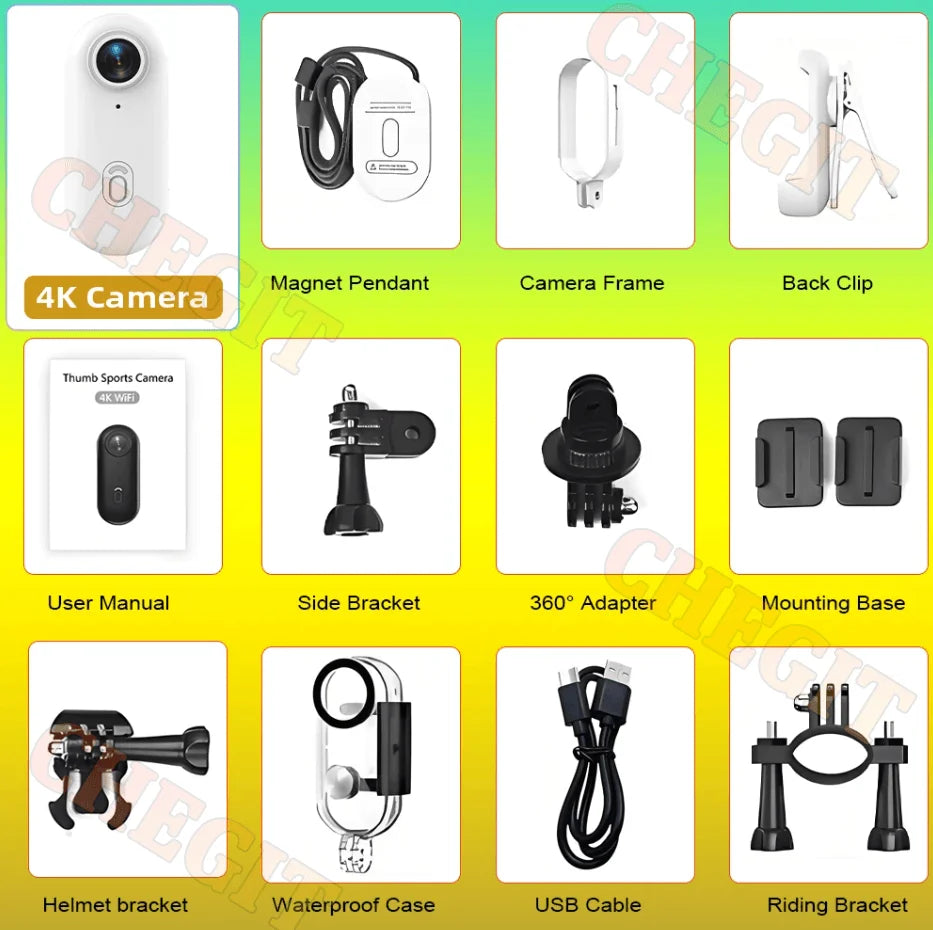 Action Camera Mini 4K 1080P Helmet And Bike Mount WiFi Full HD Sports Cam Summer 2026 Gear For Action Sports