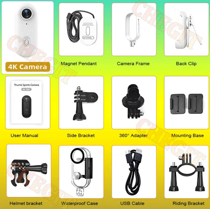 Action Camera Mini 4K 1080P Helmet And Bike Mount WiFi Full HD Sports Cam Summer 2026 Gear For Action Sports