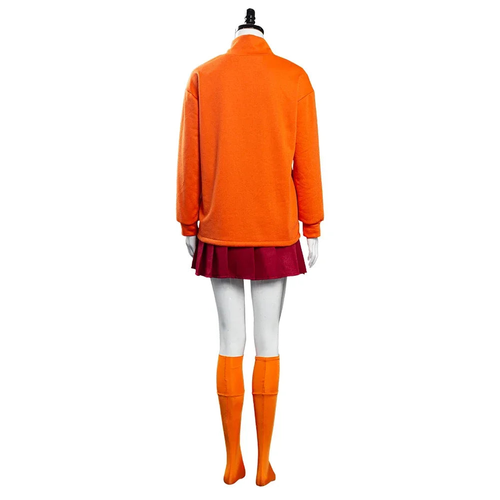 Costumes for Daphne and Velma cosplay from Scooby-Doo for Halloween