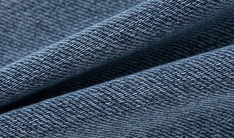 Strækbare afslappede herre denim joggers - løstsiddende tilspidsede, denim