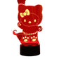 Hello Kitty 3D Anime LED Night Light - Cute Bedroom Lamp