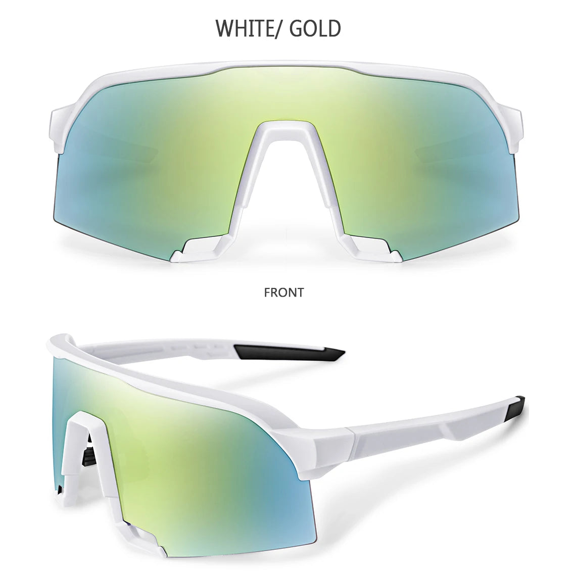 Lightweight unisex sports sunglasses – UV400 polycarbonate lenses, cycling, running, fishing