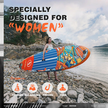 Inflatable Stand Up Paddle Board 350cm for Surfing and Fishing, Durable Lightweight SUP Board with Quick Inflation and Accessories