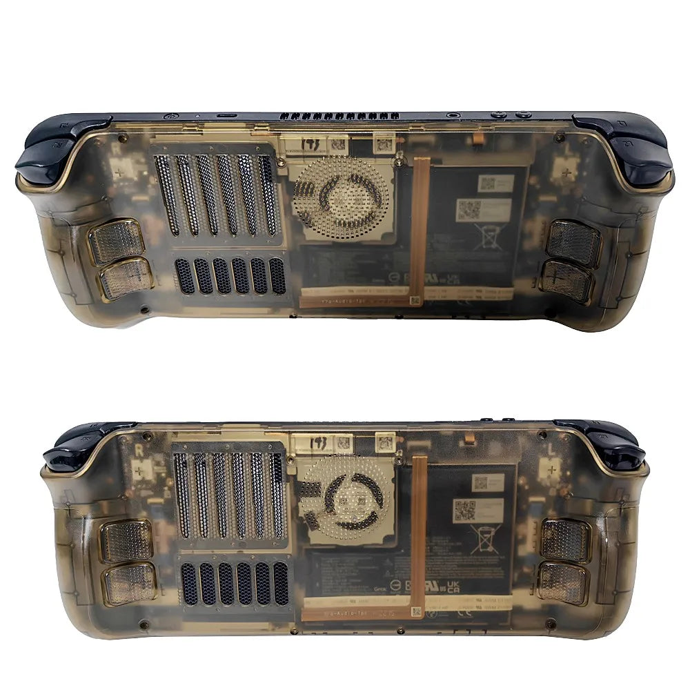 Kit de carcasa transparente de repuesto para consola Steam Deck