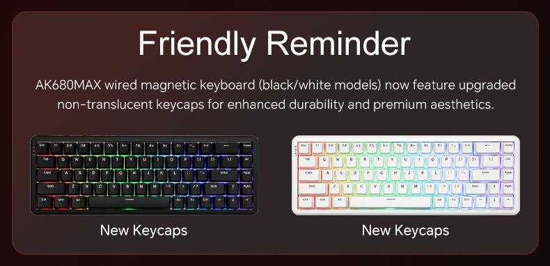 Teclado Mecánico Sixty Mini Inalámbrico ARGB Magnético Hall