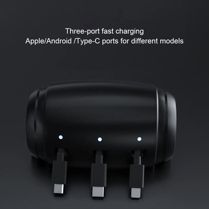 Car Charger With Retractable Cord – 3 In 1 Fast Charging Station For Phones And Tablets, Summer Road Trip 2026