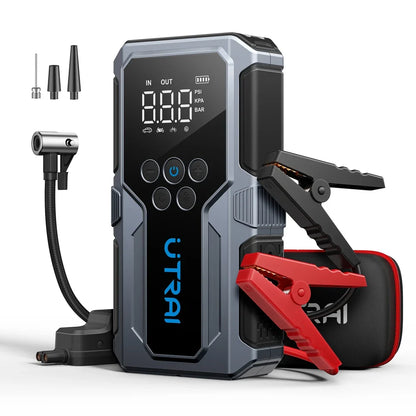 Car Jump Starter 1500A 12V With Air Compressor And Inflator Pump Fall 2025 Emergency Booster