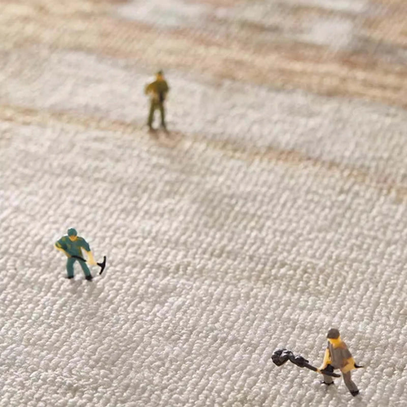 Round Rug Cream Wabi Sabi Luxury Non Slip Waterproof