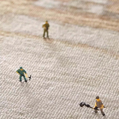 Round Rug Cream Wabi Sabi Luxury Non Slip Waterproof