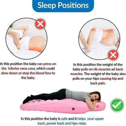 Inflatable Pregnancy Pillow Maternity Bed Support Sleeping