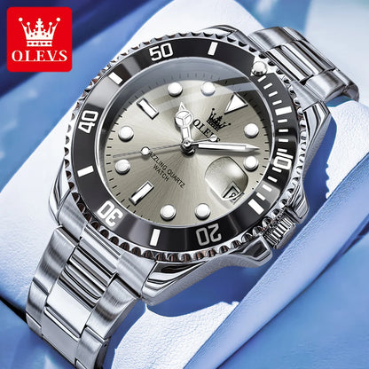 Quartz Watch Stainless Steel Date Classic Dress Watch Gift