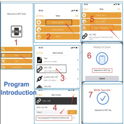 NFC Google Review Tap Card 215 - Programmable 13.56MHz QR Code Table Stand for Business