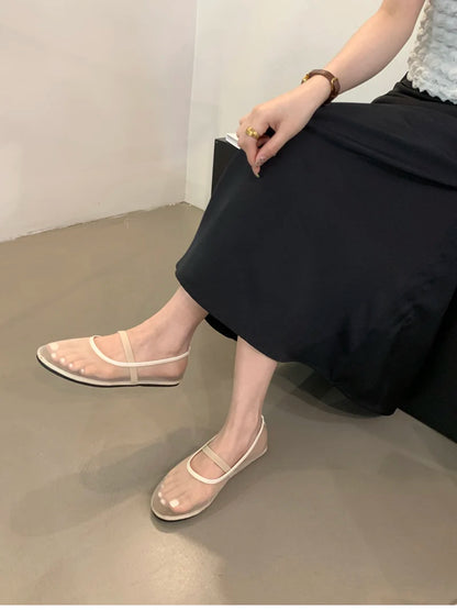Zapatos planos Mary Jane ligeros para mujer - Malla superficial, casual