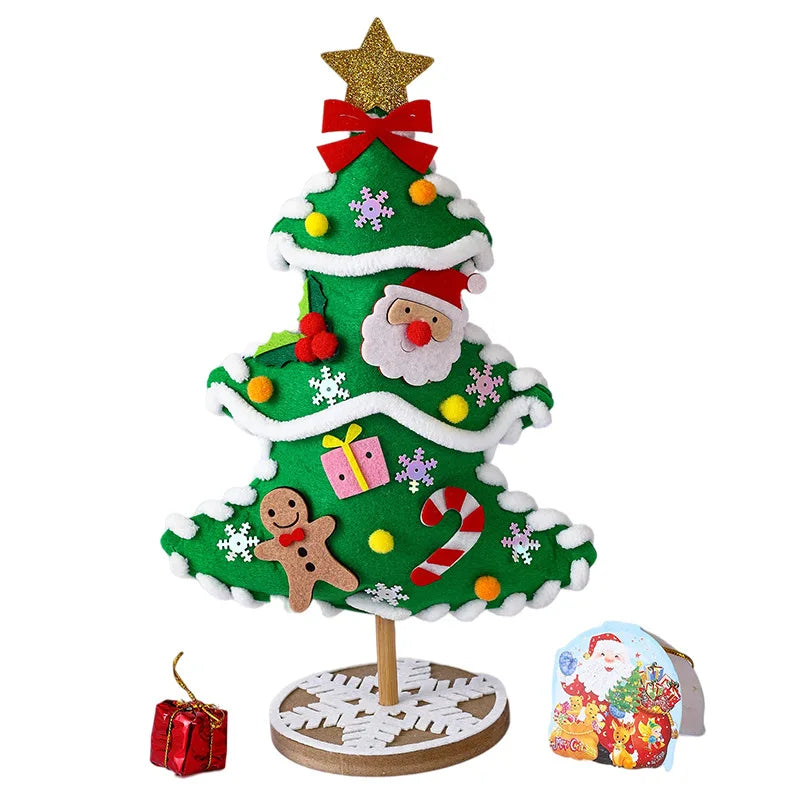 Kit fai da te per albero di Natale per bambini: divertenti decorazioni fatte a mano e puzzle da regalare per le feste