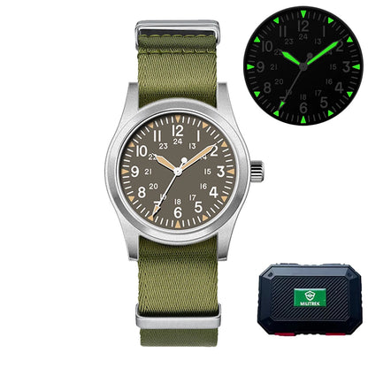 Militær Quartz Feltur 37mm Safir Efterår 2025