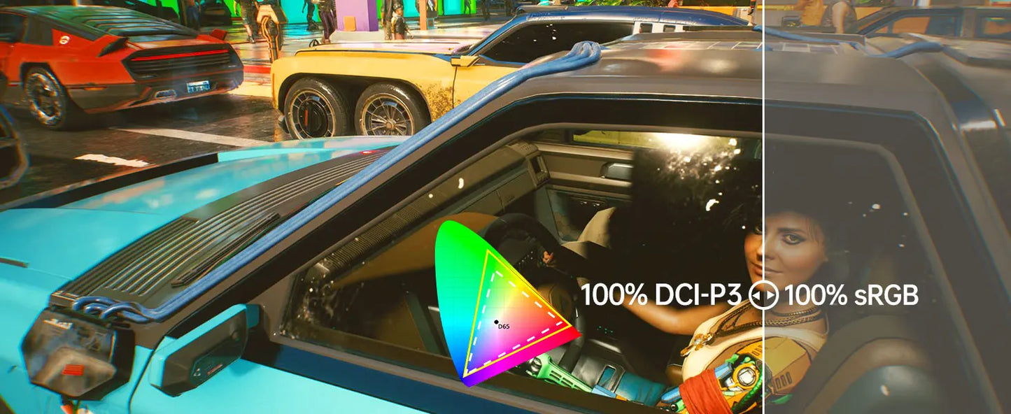 OLED 13,3 tommers bærbar skjerm 1 ms HDR 100 prosent DCI P3