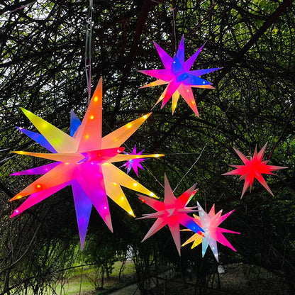 LED-Sternlicht Bluetooth App-Steuerung RGB Sternlampe, Halloween 2025 Party Hof Baum Dekor, Anpassbares Geschenk