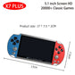 X12 Plus X7 Portable Retro Game Console - 7.1" HD Screen, 10,000 Classic Games, Handheld Multimedia Player