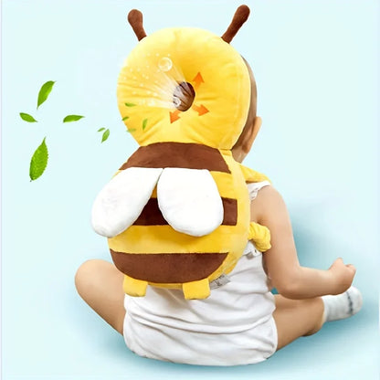Baby Head Protection Pillow, Breathable Plush Anti-Fall Hat for Toddlers, Lightweight 30cm Soft Cushion-2