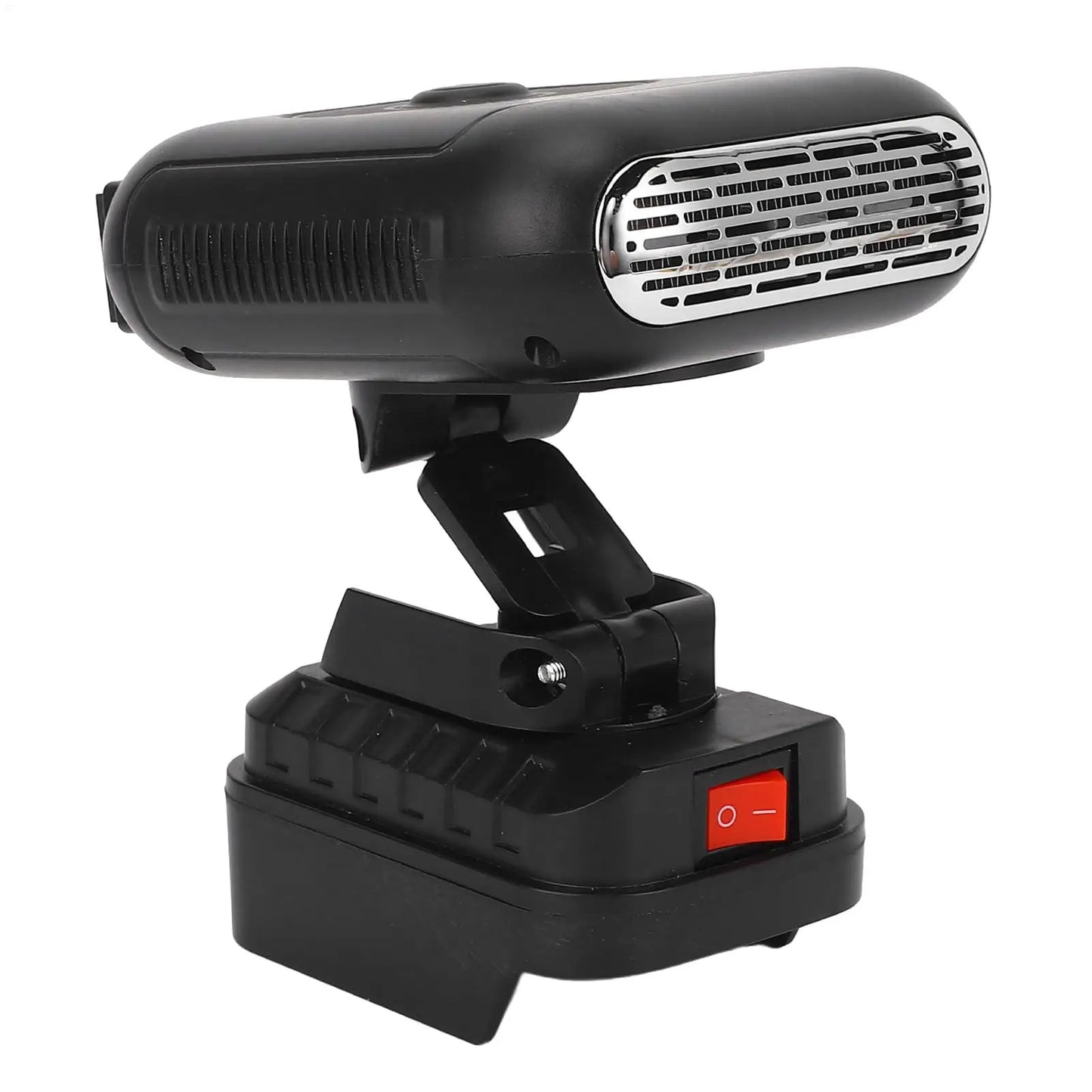 Autoheizung 12V Tragbarer Enteiser mit 90° Drehbarem Lüftungsauslass, Windschutzscheiben-Entfroster für Winterfahrten, Doppelter USB-Anschluss