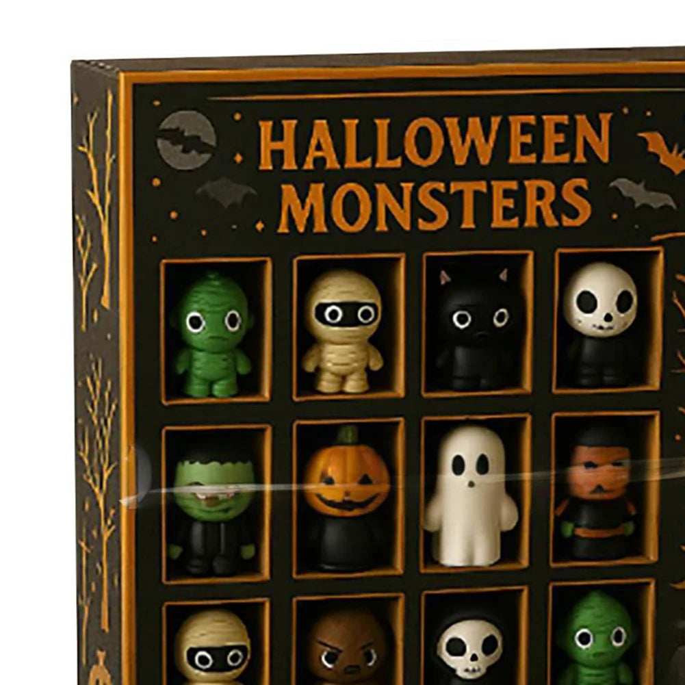 Calendario de Adviento de Halloween 12 Muñecas Mini Espeluznantes 2025
