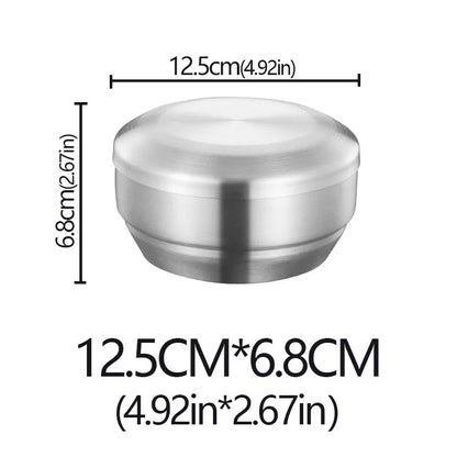 Cuenco para arroz de acero inoxidable de doble capa con tapa aislada