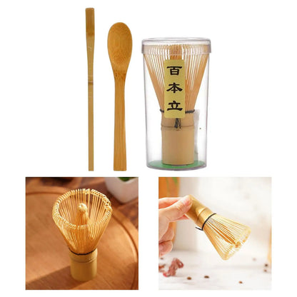 Bamboo Matcha Whisk Starter Kit Ceremonial Tea Eco Gift