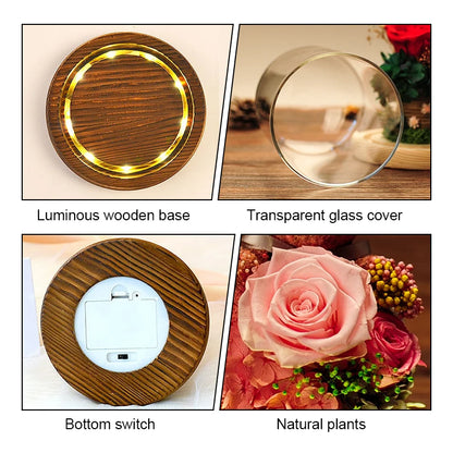 Ewige konservierte Rosen-Geschenkbox mit Teddybär – Eine durchdachte Überraschung zum Valentinstag für sie