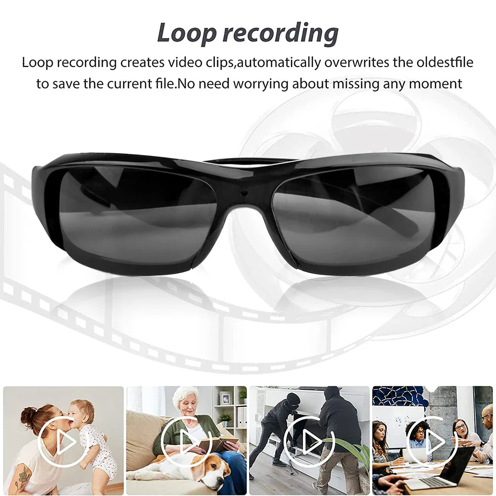 Mini Glasses Camera 1080P HD Wearable Sunglasses Video Recorder TikTok Viral Fall 2025 Hands Free Recording