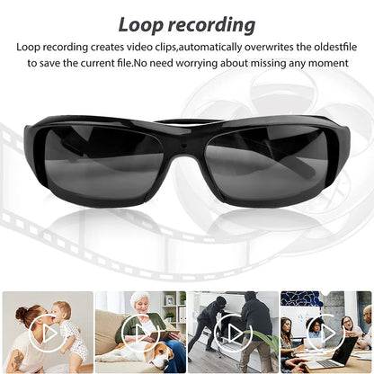 Mini Glasses Camera 1080P HD Wearable Sunglasses Video Recorder TikTok Viral Fall 2025 Hands Free Recording