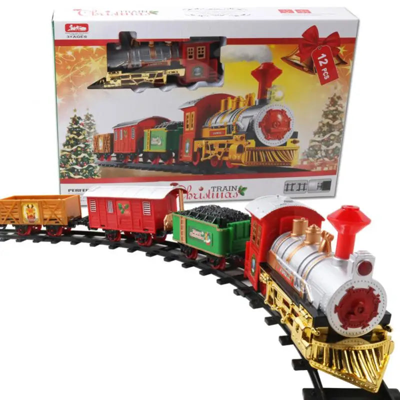 High-Quality Remote Control Electric Train Set - Creative Christmas Gift for Kids, Fun Train Toy with Music and Lights