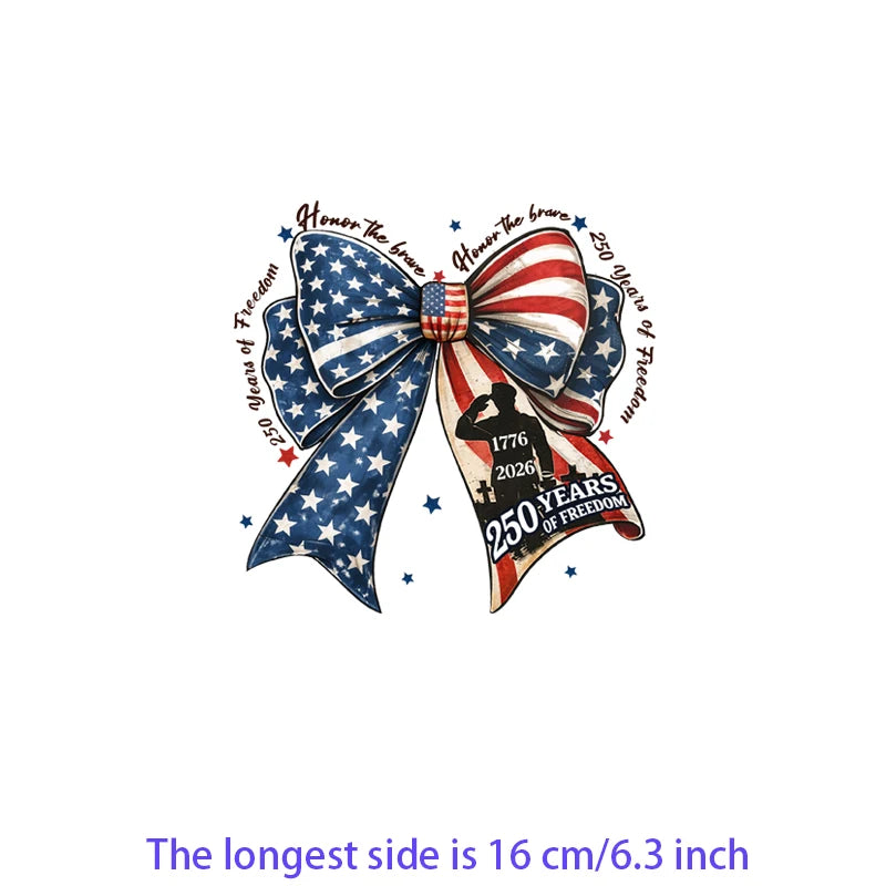 Iron On Patches USA Flag Bald Eagle Heat Transfer Set Patriotic 4th Of July DIY Clothing Decor 2026