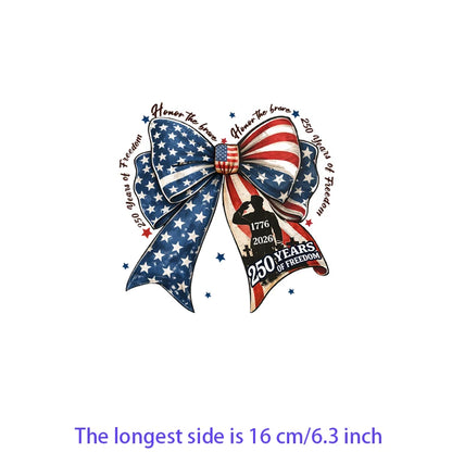 Iron On Patches USA Flag Bald Eagle Heat Transfer Set Patriotic 4th Of July DIY Clothing Decor 2026