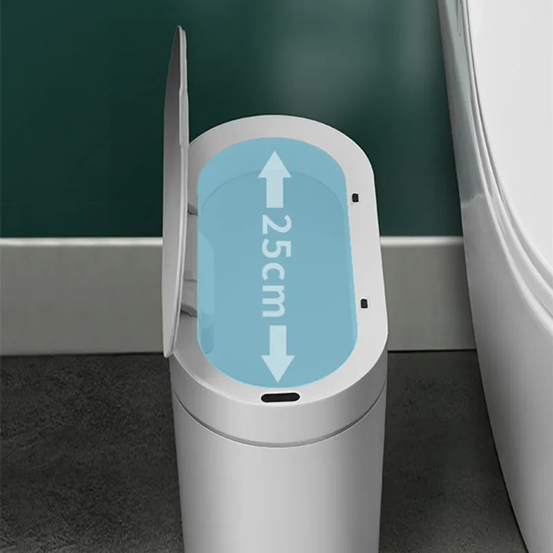 Sensor Trash Can Touchless 8L Kitchen Bathroom Bin Compact