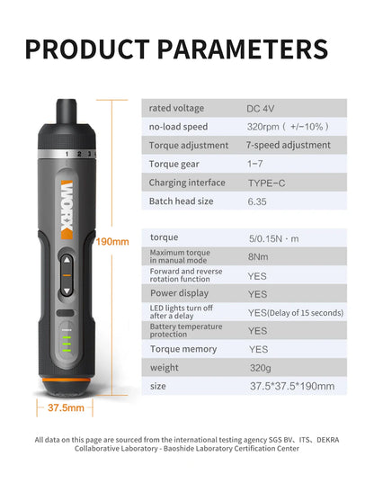 Draadloze schroevendraaierset met 30 bits USB oplaadbaar 4V doe-het-zelf gereedschap voor thuisprojecten herfst 2025
