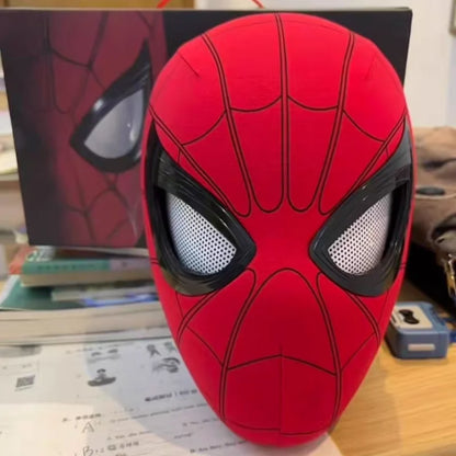 Remote-Controlled Spider-Man LED Cosplay Headgear with Glowing Red and Black Design 2026