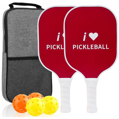 Variant image for USAPA Approved Pickleball Paddle Set of 2 with 4 Balls and Carrying Bag - Lightweight Fiberglass Rackets for Indoor and Outdoor Play-6