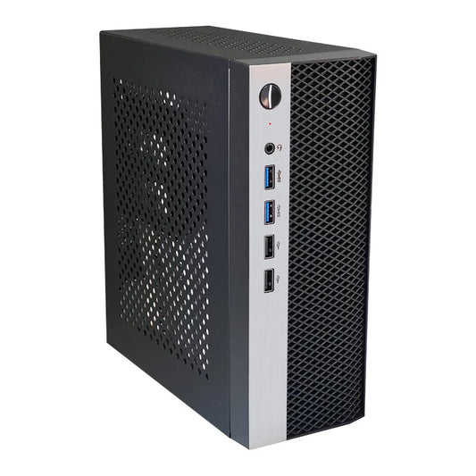 Boîtier Mini ITX HTPC Alimentation 1U Support Maille Compact Théâtre à Domicile