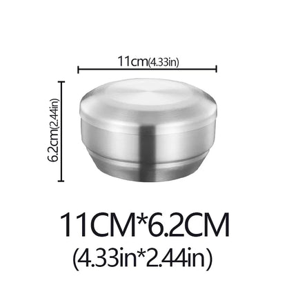 Cuenco para arroz de acero inoxidable de doble capa con tapa aislada