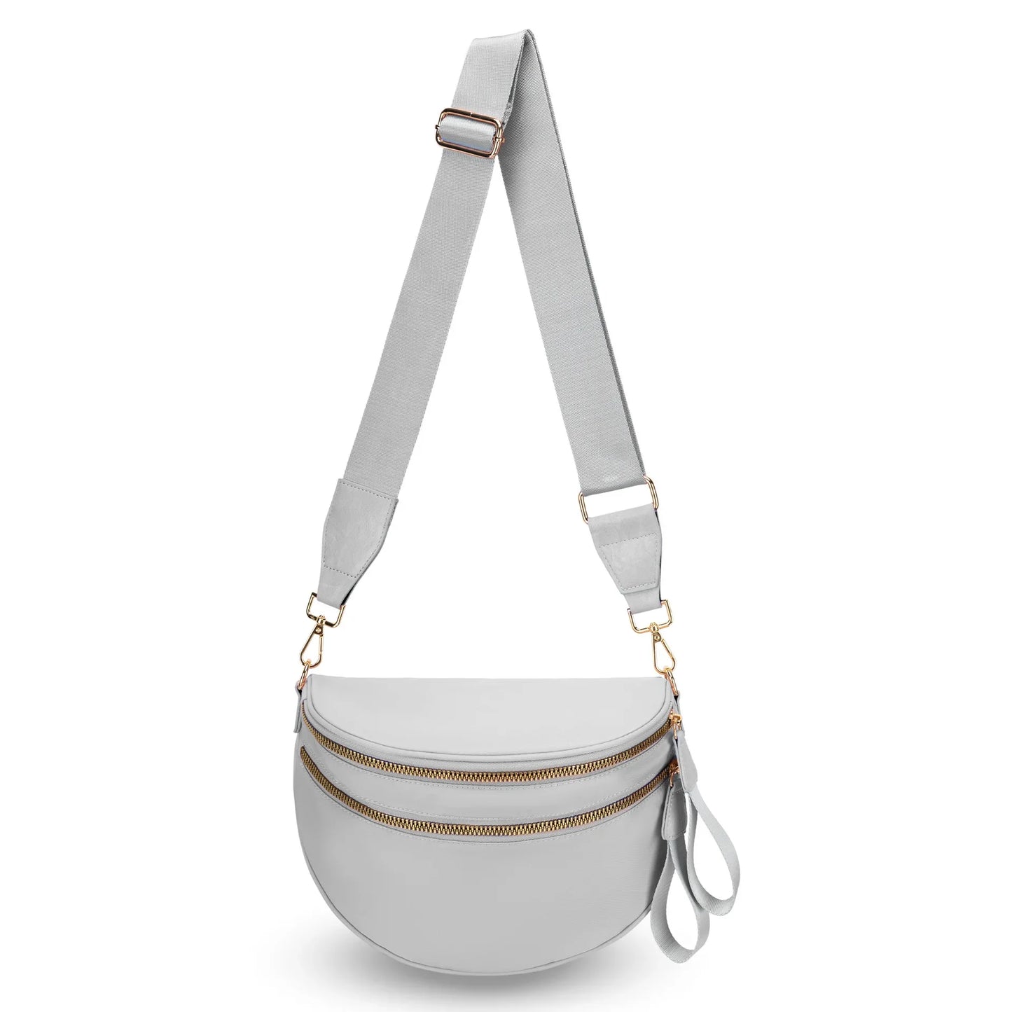 Casual women's checkered fanny pack – large capacity bum bag, adjustable crossbody mommy travel bag