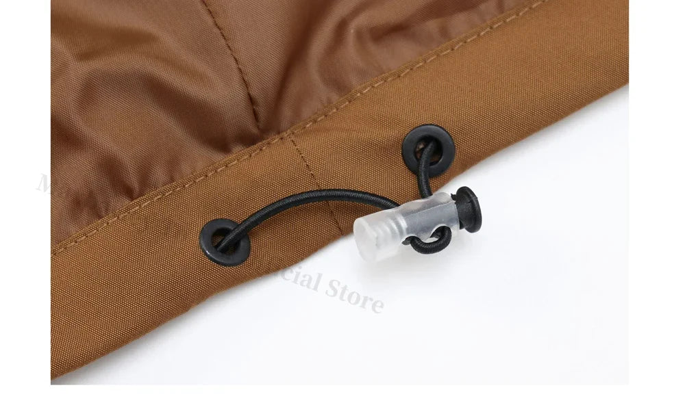 Chaqueta impermeable para hombre para senderismo - Poliéster con capucha extragrande